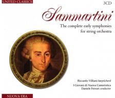 SAMMARTINI - THE COMPLETE EARLY SYMPHONIES FOR STRING ORCH. 3CD FERRARI