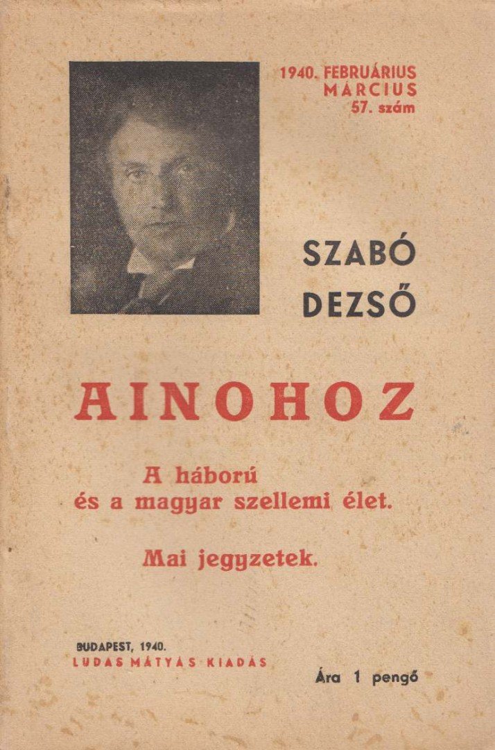 Szabó Dezső - Ainohoz [antikvár]