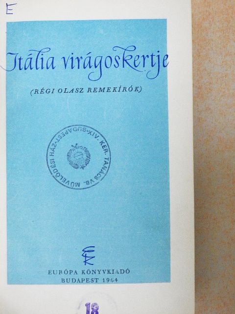 Agnolo Firenzuola - Itália virágoskertje [antikvár]