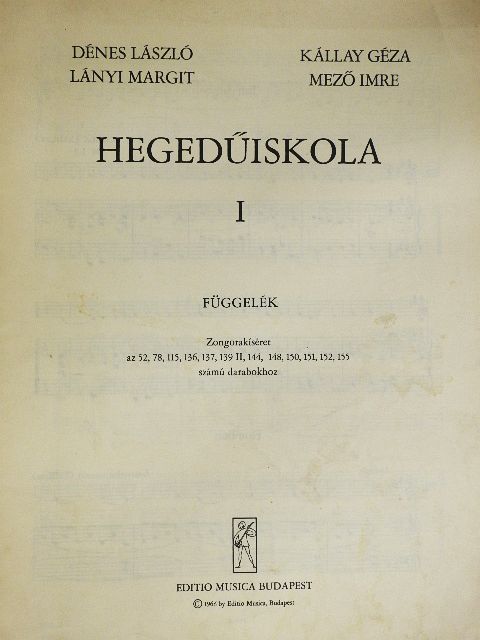 Dénes László - Hegedűiskola I. [antikvár]