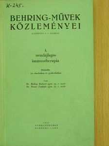 Dr. Bieling Richard - A nemfajlagos immuntherapia [antikvár]