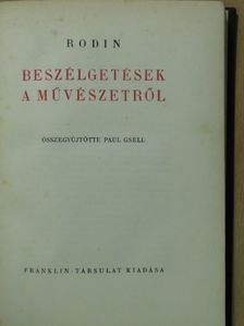 Rodin - Beszélgetések a művészetről [antikvár]