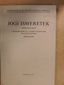 Jogi ismeretek [antikvár]