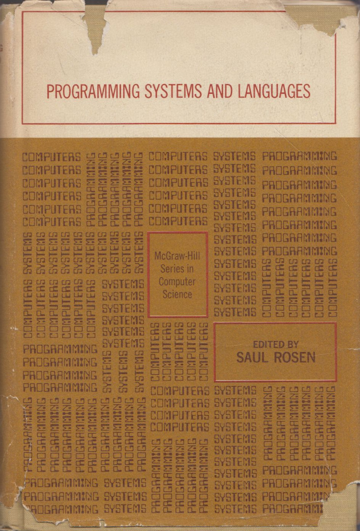 Saul Rosen - Programming Systems and Languages [antikvár]