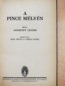 Andrejev Leonid - A pince mélyén [antikvár]
