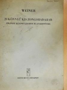 Weiner Leó - 20 könnyű kis zongoradarab [antikvár]
