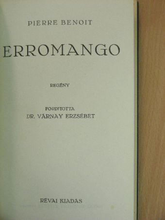 Pierre Benoit - Erromango [antikvár]