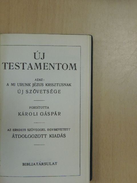 Új Testamentom/A zsoltárok könyve [antikvár]