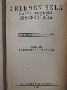 Kelemen Béla magyar és német zsebszótára I-II. [antikvár]