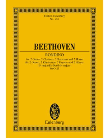 BEETHOVEN - RONDINO FOR 2 OBOES,2 CLARINETS,2 HÖRNER,2 BASSOONS OP.POSTH.TASCHENP.ANTIK