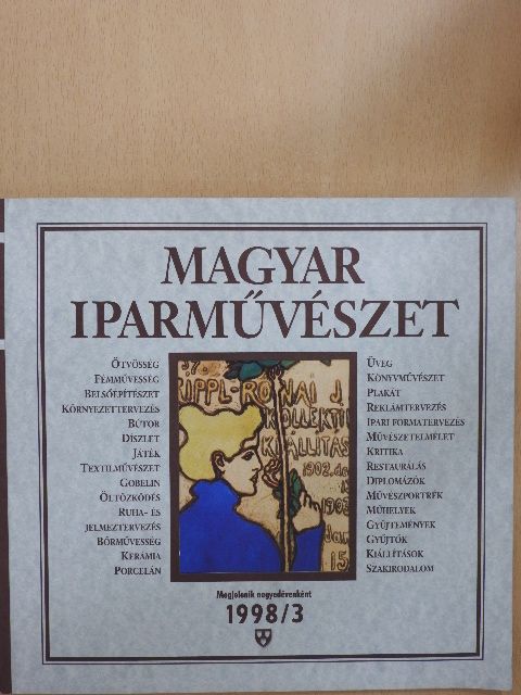 Kovács Orsolya - Magyar Iparművészet 1998/3. [antikvár]
