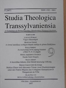 Dr. Ernst Cristoph Suttner - Studia Theologica Transsylvaniensia 2007/9. [antikvár]