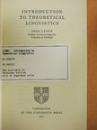 John Lyons - Introduction to Theoretical Linguistics [antikvár]