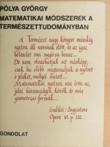 Pólya György - Matematikai módszerek a természettudományban [antikvár]