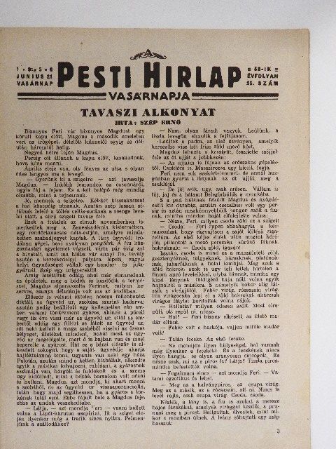 Surányi Miklós - A Pesti Hirlap Vasárnapja 1936. junius 21. [antikvár]