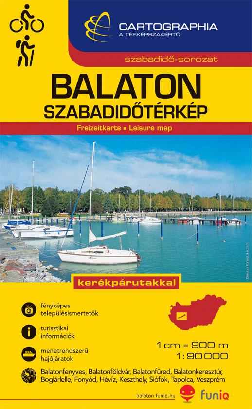 Cartographia Kiadó - Balaton szabadidőtérkép 1:90000 - "SC" -