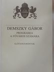 Atkári János - Demszky Gábor programja a főváros számára [antikvár]