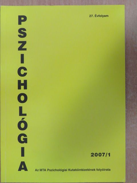 Farkas András - Pszichológia 2007/1. [antikvár]