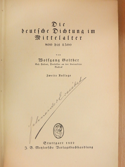 Wolfgang Golther - Epochen der deutschen Literatur I. - Geschichtliche Darstellungen (Gótbetűs) [antikvár]