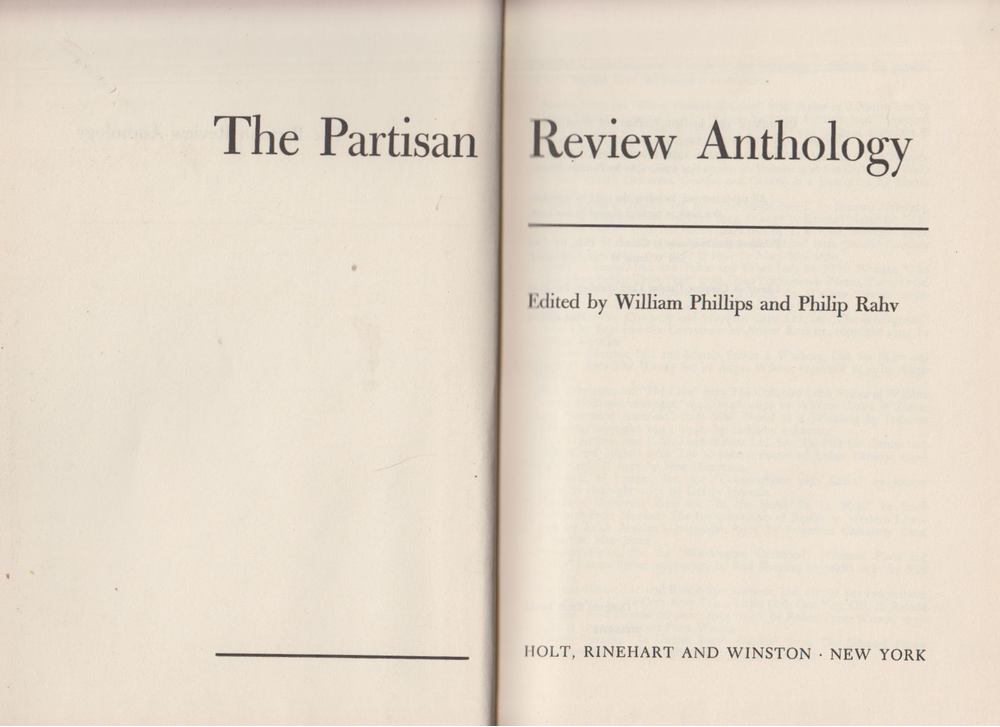 William Phillips, Philip Rahv - The Partisan Review Anthology [antikvár]