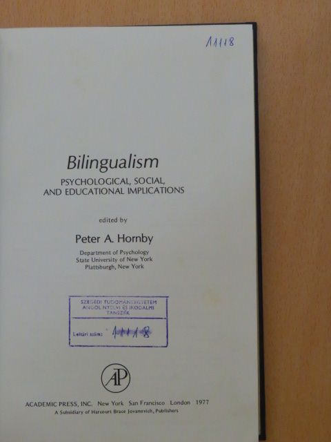 Donald M. Taylor - Bilingualism [antikvár]