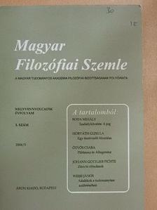 Boda Mihály - Magyar Filozófiai Szemle 2004/3. [antikvár]