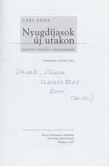 Vári Anna - Nyugdíjasok új utakon (Dedikált) [antikvár]