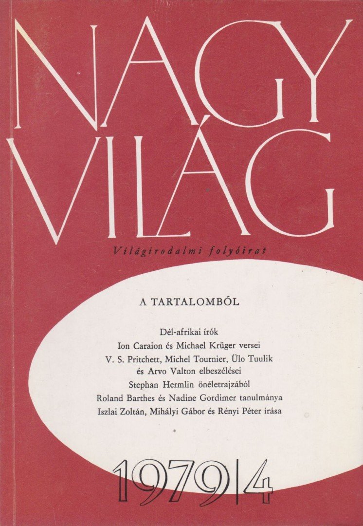 KÉRY LÁSZLÓ - Nagyvilág 1979/4 [antikvár]