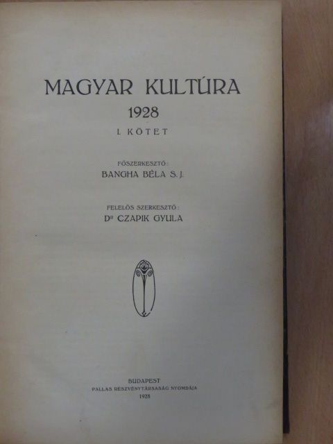 Magyar Kultúra 1928. I. félév [antikvár]