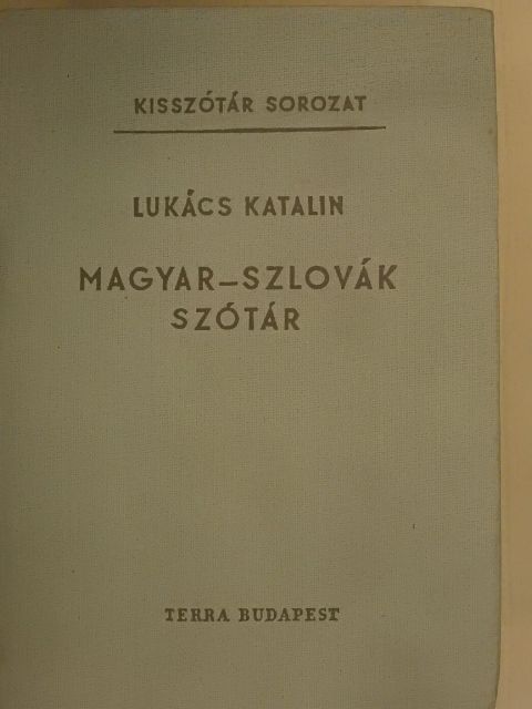 Lukács Katalin - Magyar-szlovák szótár [antikvár]
