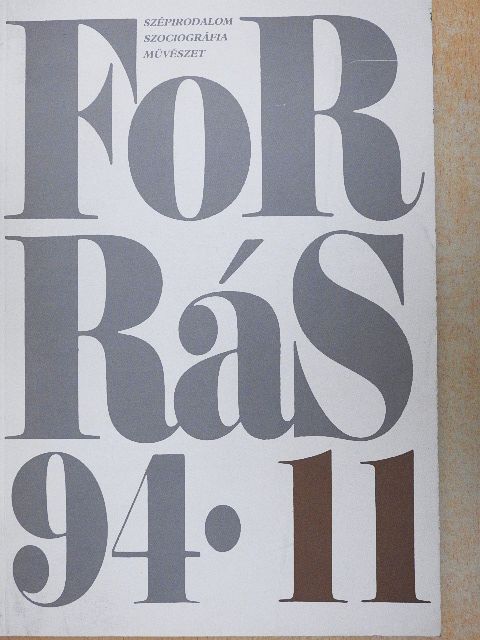 A. Gergely András - Forrás 1994. november [antikvár]
