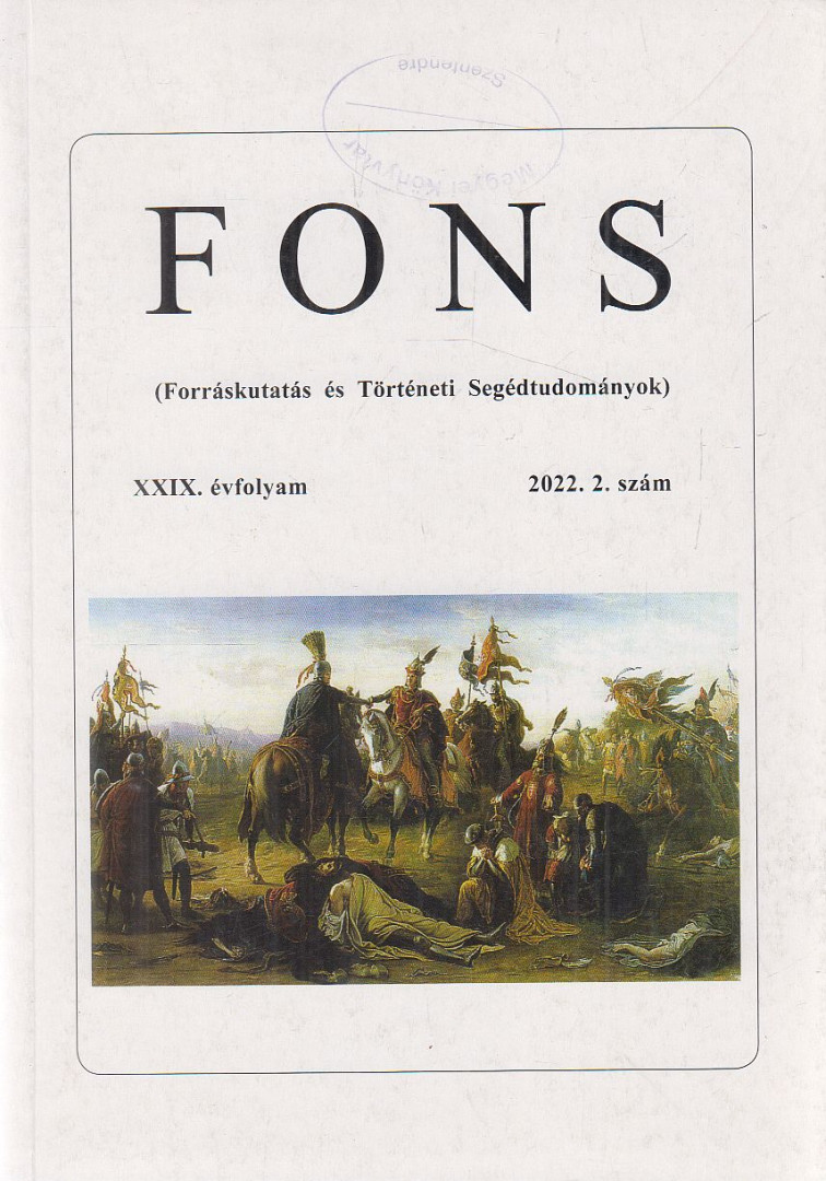 B. Halász Éva, Rudolf Veronika, Kádár Tamás, Buják Gábor, B. Szabó János, Sudár Balázs - Fons 2022/2. [antikvár]