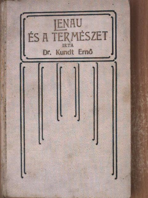 Kundt Ernő - Lenau és a természet [antikvár]