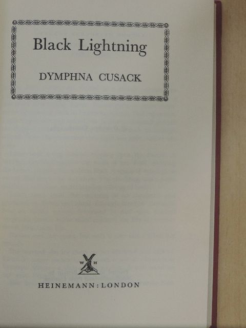 Dymphna Cusack - Black Lightning [antikvár]