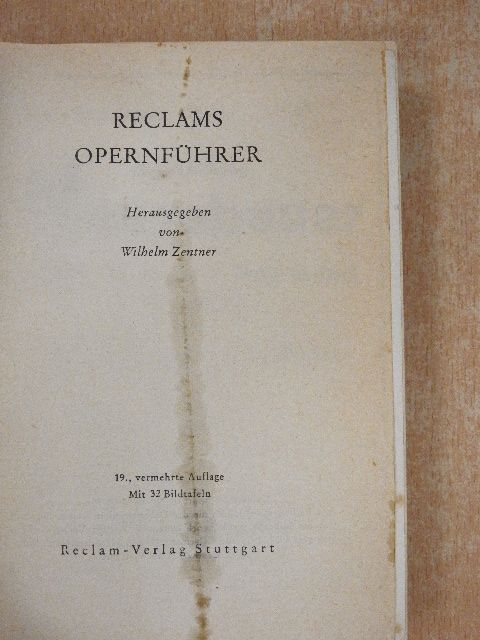 Reclams Opernführer [antikvár]