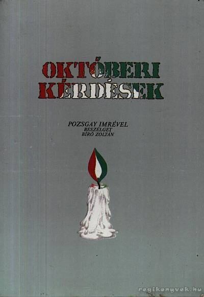 Pozsgay Imre - Októberi kérdések [antikvár]