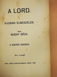 Buday Géza - A lord [antikvár]