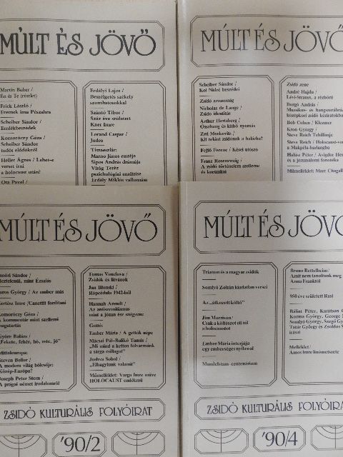Alain Schifres - Múlt és Jövő 1990/1-4. [antikvár]