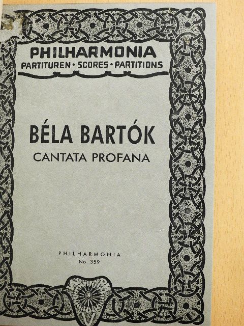 Bartók Béla - Cantata Profana [antikvár]