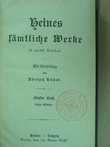 Heinrich Heine - Heines sämtliche Werke in zwölf Bänden 5-8. (gótbetűs) [antikvár]
