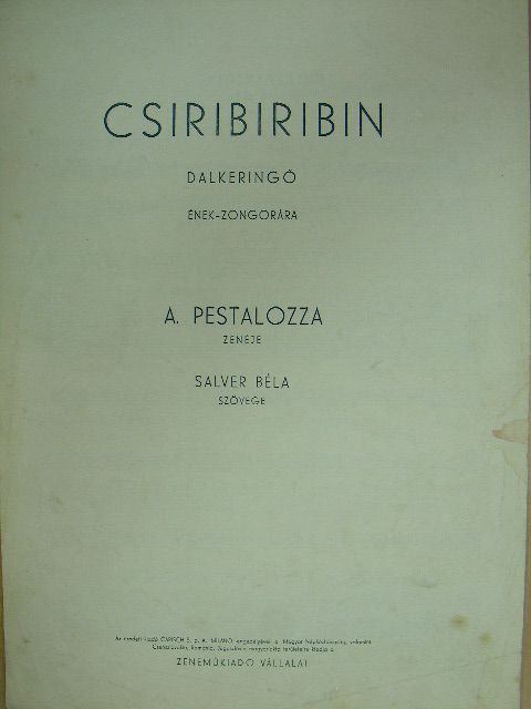 A. Pestalozza - Csiribiribin [antikvár]