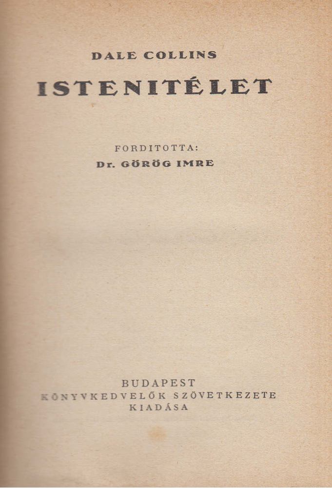 Collins, Dale - Istenitélet [antikvár]