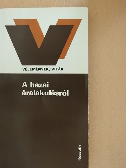 Cservék Emil - A hazai áralakulásról [antikvár]