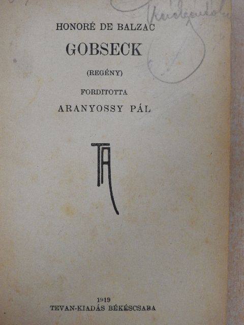 Honoré de Balzac - Gobseck/Holnap reggel [antikvár]