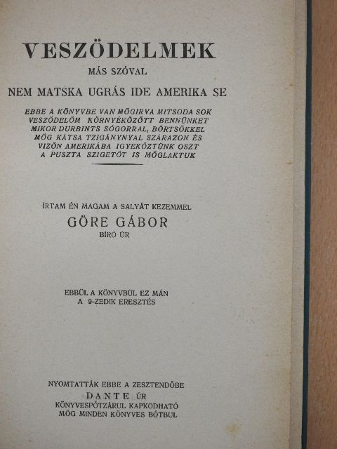 Gárdonyi Géza - Veszödelmek/Göre Martsa lakodalma [antikvár]
