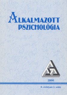 Dr. Balogh László - Alkalmazott Pszichológia 2000 II. évf. 2. szám [antikvár]