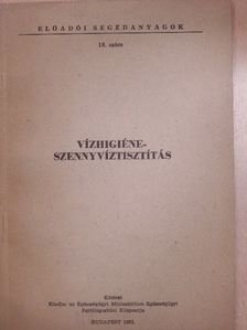 Vízhigiéne-Szennyvíztisztítás [antikvár]