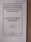 Aurelius Augustinus - Fünfzehn Bücher über die Dreieinigkeit I. [antikvár]