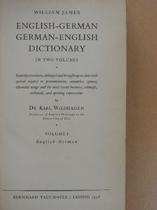 William James - English-German/German-English Dictionary I. [antikvár]