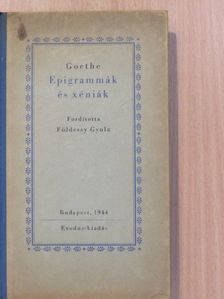 Goethe - Epigrammák és xéniák [antikvár]